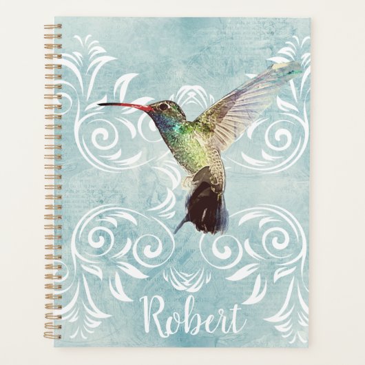 Colibri à l'Arrière - plan fleuri (Devant)