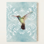Colibri à l'Arrière - plan fleuri (Dos)