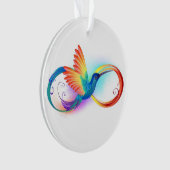 Colibri arc-en-ciel avec symbole Infinity (devant)