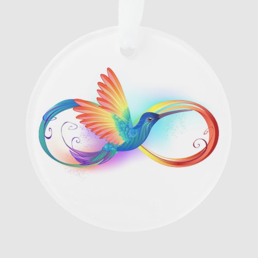 Colibri arc-en-ciel avec symbole Infinity (devant)