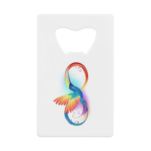 Colibri arc-en-ciel avec symbole Infinity (Devant)