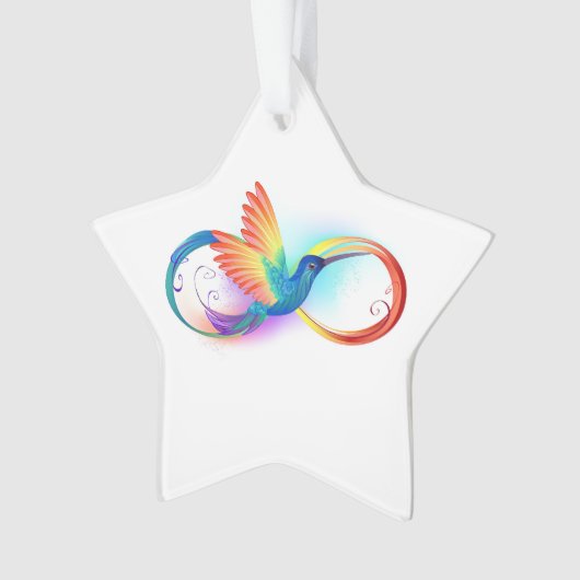 Colibri arc-en-ciel avec symbole Infinity (devant)