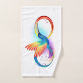 Colibri arc-en-ciel avec symbole Infinity (Serviette à main)