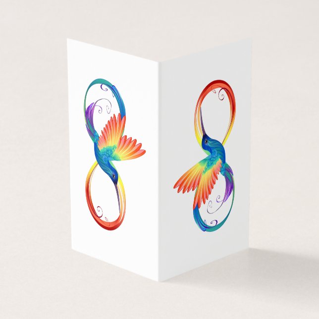 Colibri arc-en-ciel avec symbole Infinity (Outside)