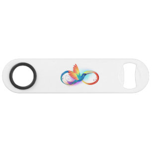 Colibri arc-en-ciel avec symbole Infinity