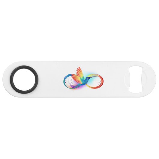 Colibri arc-en-ciel avec symbole Infinity (Devant (Horizontal))