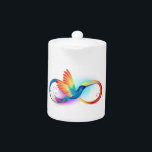 Colibri arc-en-ciel avec symbole Infinity<br><div class="desc">Beau tatouage à débordement avec colibri arc-en-ciel. Arc-en-ciel.</div>