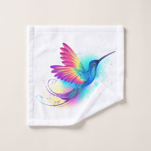 Colibri arc-en-ciel exotique (Gant de toilette)