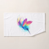 Colibri arc-en-ciel exotique (Serviette à main)