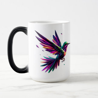 Colibrí Arcoíris Geométrico – Arte Moderno Vibrant Magische Mok