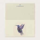 Colibri avec Cœur (Outside Unfolded)