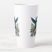 Colibri Avec Fleurs Latte Mug (Devant)