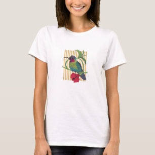Colibri Bird Gold Stripes Flowy Musea Tanktop