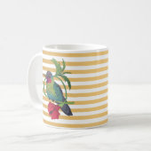 Colibri Bird Gold Stripes illustration Mug (Devant gauche)