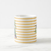 Colibri Bird Gold Stripes illustration Mug (Centre)