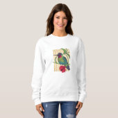Colibri Bird Gold Stripes Sweatshirt de base (Devant entier)
