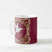 Colibri blanc sur la Mug de bénédiction matinale r (Devant gauche)