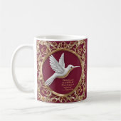 Colibri blanc sur la Mug de bénédiction matinale r (Gauche)