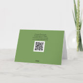 Colibri dans la carte de notes de vol (Dos)