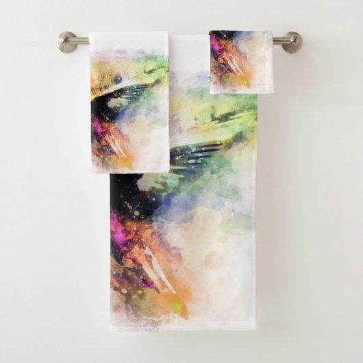 Colibri d'aquarelle (En situation)