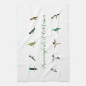 Colibri de Californie Serviette de cuisine (Vertical)