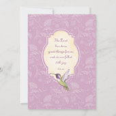 Colibri de digitale - faire-part de mariage (Dos)