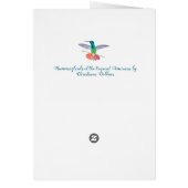 Colibri des Amériques tropicales (Dos)