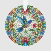 Colibri élégant avec effet de vitrail (devant)