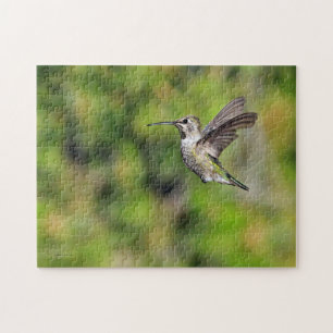 Colibri en vol Jigsaw Puzzle