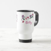 Colibri et fleurs adorables Mug de voyage (Devant droit)