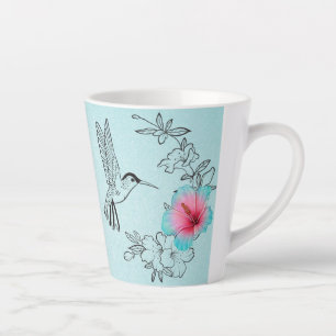 Colibri et Hibiscus Latte Mug