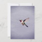 Colibri et Hibiscus | Programme de mariage violet (Dos)