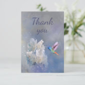 Colibri et Merci de fleurs de jardin blanc (Debout devant)