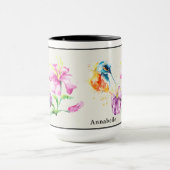 Colibri et Mug Floral personnalisé (Centre)