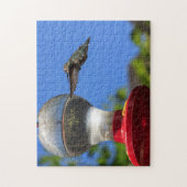 Colibri inspectant un puzzle de conducteur (Vertical)