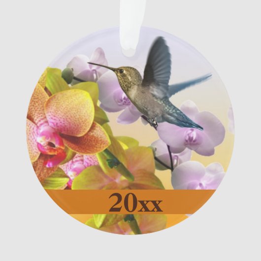 Colibri Lilas Violet Orchidée Rose Jaune (devant)