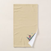 Colibri magnifique sur beige clair (Serviette à main)