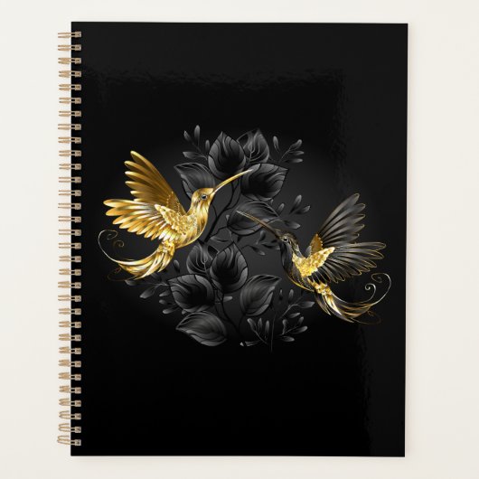 Colibri noir et or (Devant)