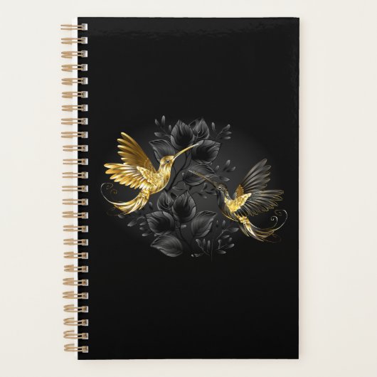 Colibri noir et or (Devant)