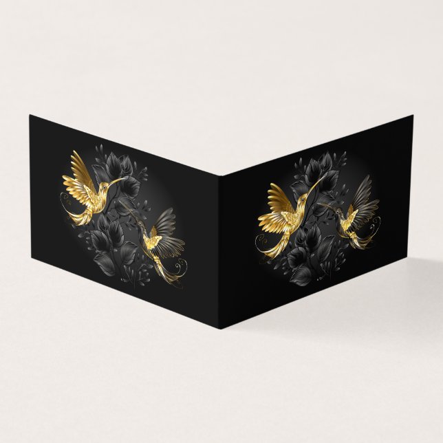 Colibri noir et or (Outside)