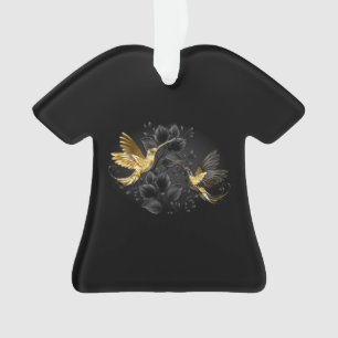 Colibri noir et or
