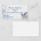 Colibri, Oiseau, Nature, Faune, Carte de visite (Devant / Derrière)