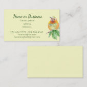 Colibri, Oiseau, Nature, Faune, Carte de visite (Devant / Derrière)