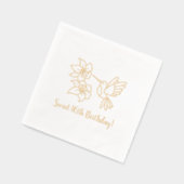 Colibri près de Fleurs 16e anniversaire (Gauche)