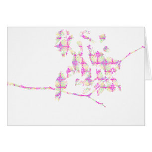 Colibri rose Abstrait