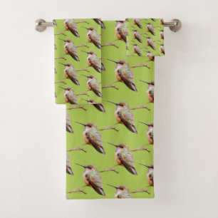 Colibri roux sur la succursale de California Lilac