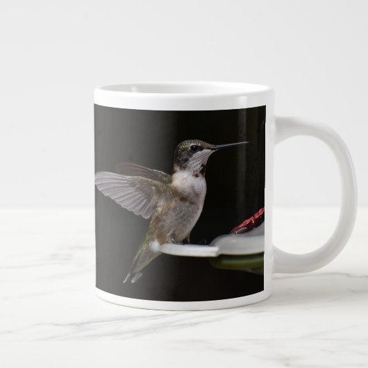 Colibri sur Black 20 oz BIG Mug (Droite)