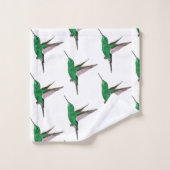 Colibri vert (Gant de toilette)