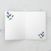 Colibri vert avec fleurs, dentelle, carte perles (Intérieur)