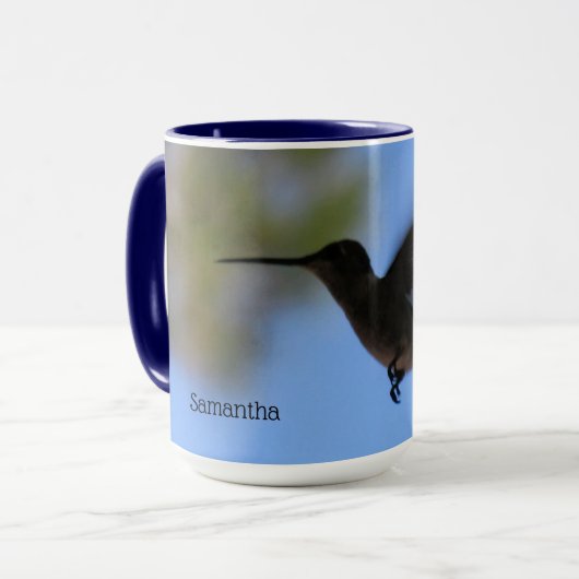 Colibri Volant Mug personnalisé (Devant gauche)